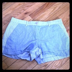 Gap size 6 color block blue shorts
